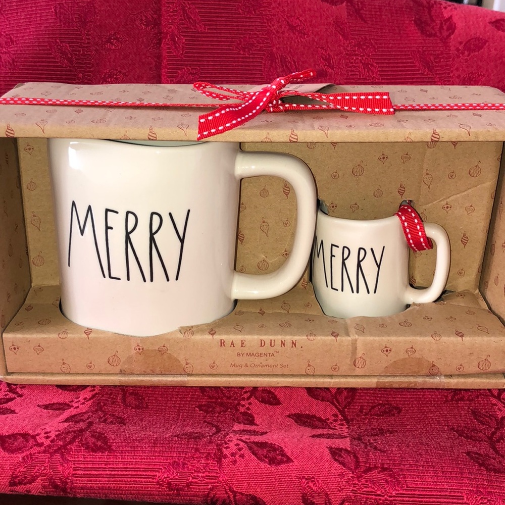 Rae Dunn Mug & Ornament set